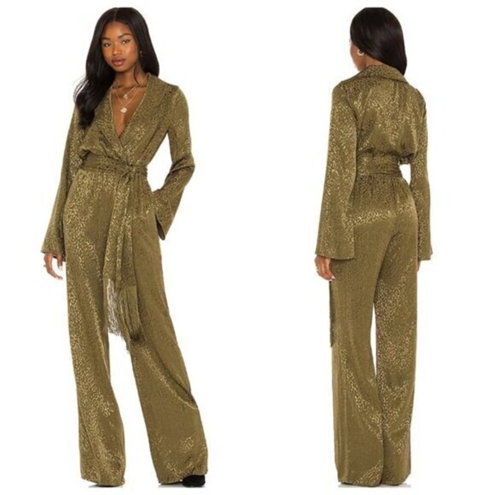 House of Harlow 1960 xREVOLVE Rossi Jumpsuit - Olive Green